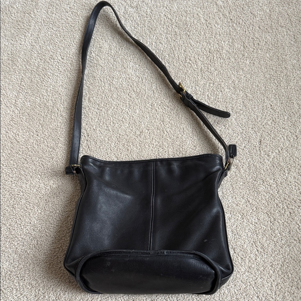 Vintage Coach SoHo Bleeker Black Leather Shoulder Bag